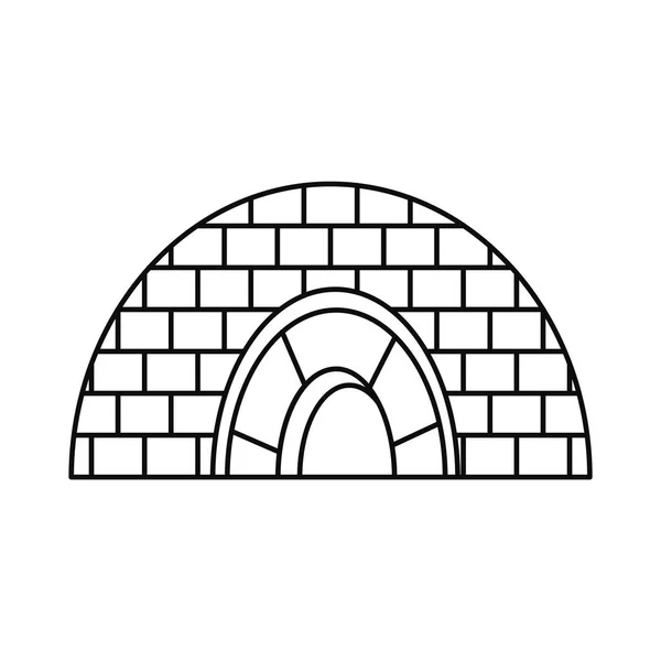 Icehouse ikon, dispositionsformat — Stock vektor