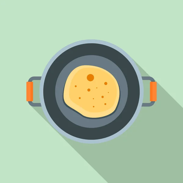 油炸食品盘图标, 扁型 — 图库矢量图片