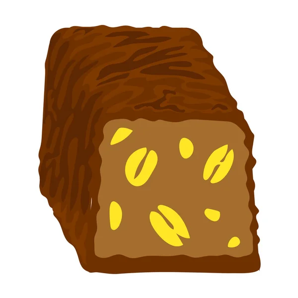 Icône bonbon Choco, style dessin animé — Image vectorielle