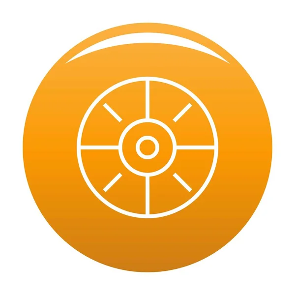 Deporte icono de destino vector naranja — Archivo Imágenes Vectoriales