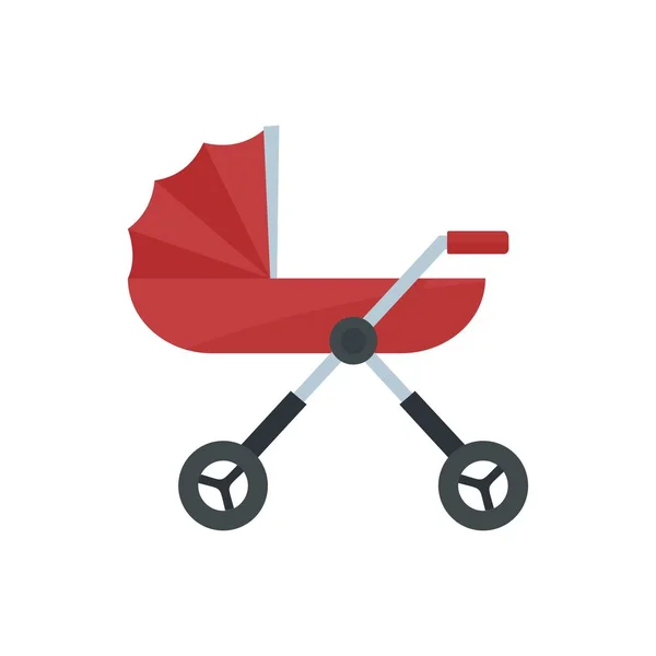 Ikone für Kinderwagen, flacher Stil — Stockvektor