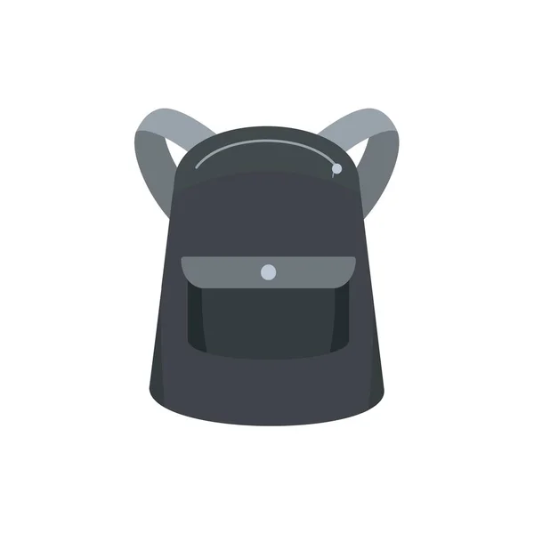 Icono de la mochila Emmo, estilo plano — Vector de stock