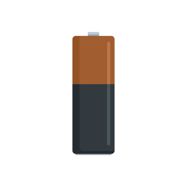 Icône de batterie de boîte de forme, style plat — Image vectorielle