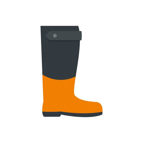 Garden boot icon, flat style — Stock Vector