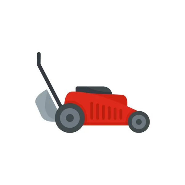 Grass Cut Machine Icon Flat Illustration Grass Cut Machine Vector — Stock Vector