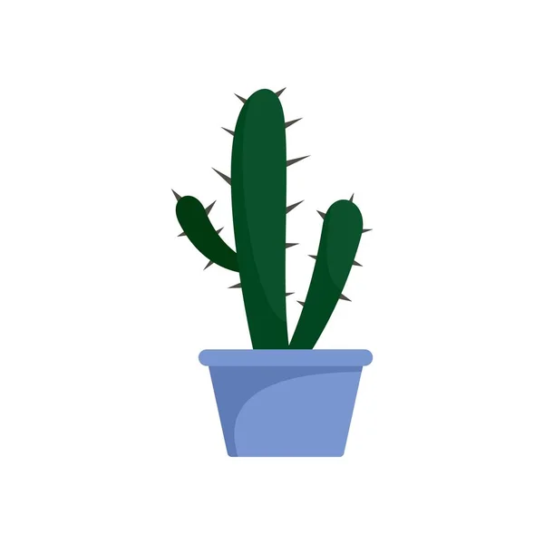 Cactus icon, flat style — Stock Vector