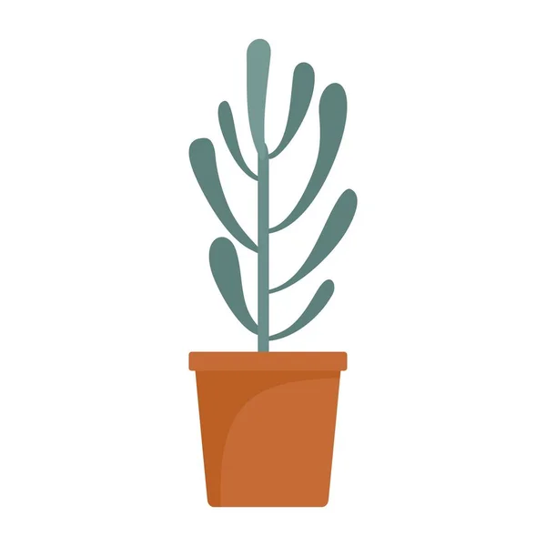 Икона кактуса, плоский стиль — стоковый вектор