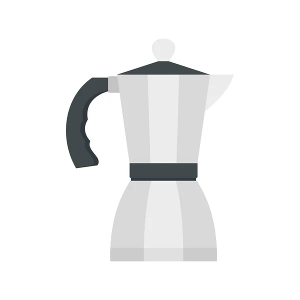 Coffee pot icon, flat style — Stock Vector