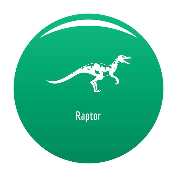 Raptor εικονίδιο διάνυσμα πράσινο — Διανυσματικό Αρχείο