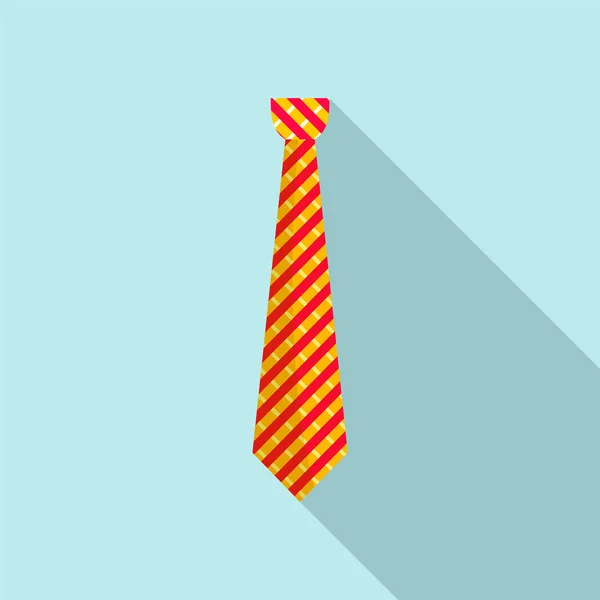 Work tie icon, flat style — Stock Vector