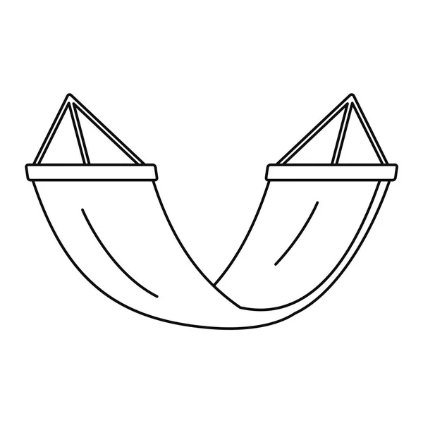 Icono de la hamaca del resto, estilo del contorno — Archivo Imágenes Vectoriales