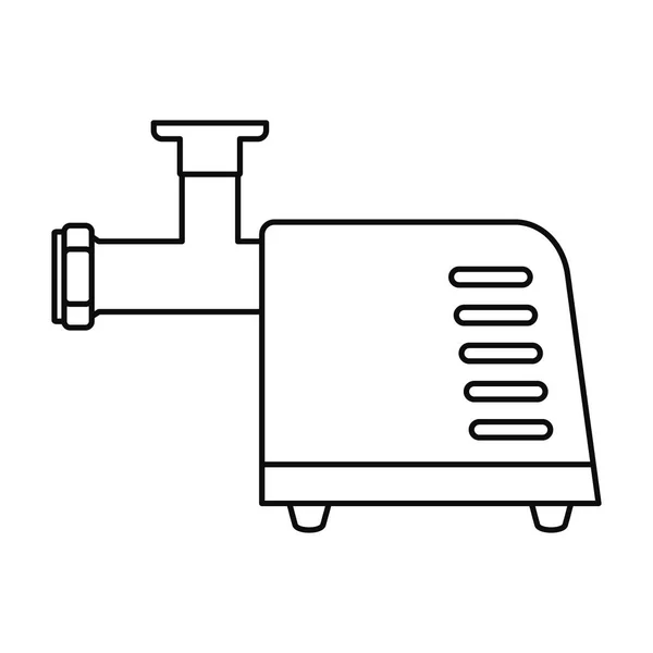 Icono de picadora de carne eléctrica, estilo de esquema — Archivo Imágenes Vectoriales