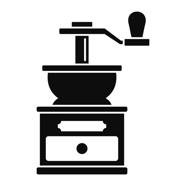 Koffiemolen icoon, eenvoudige stijl — Stockvector