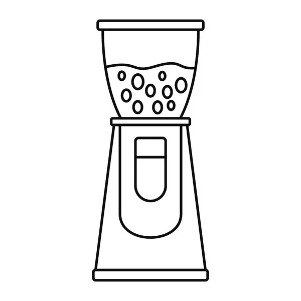 Elektrische Kaffeemühle Symbol, Umriss Stil — Stockvektor