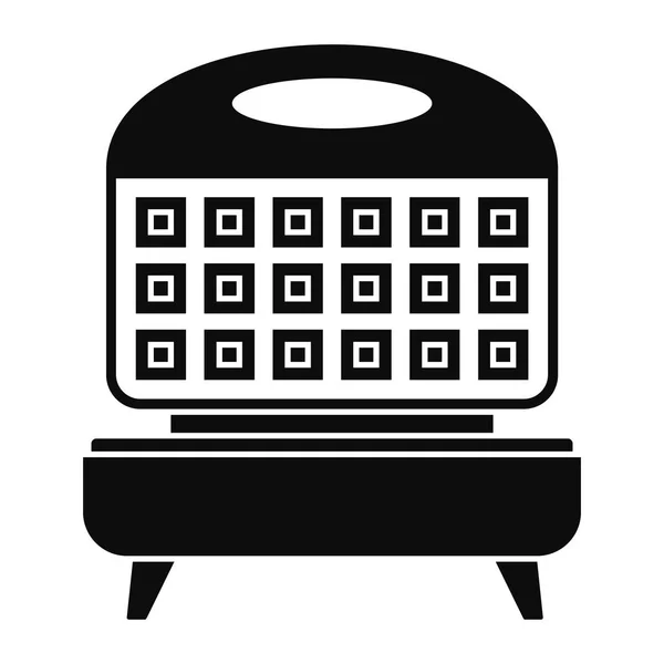 Wafel fornuis pictogram, eenvoudige stijl — Stockvector