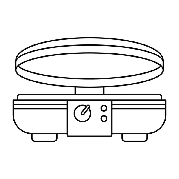 Moderna icona waffle maker, stile contorno — Vettoriale Stock