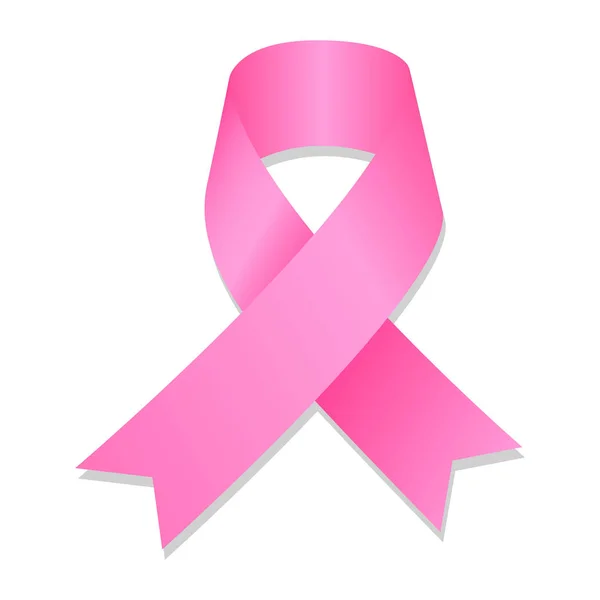 乳房のがんのリボンのアイコン、アイソメ図スタイル — ストックベクタ