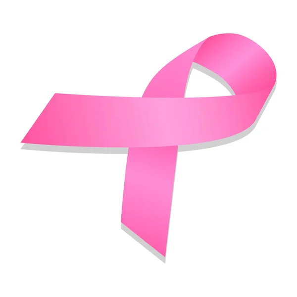 Žena prsu rakovina ikona stužkou, izometrický styl — Stockový vektor