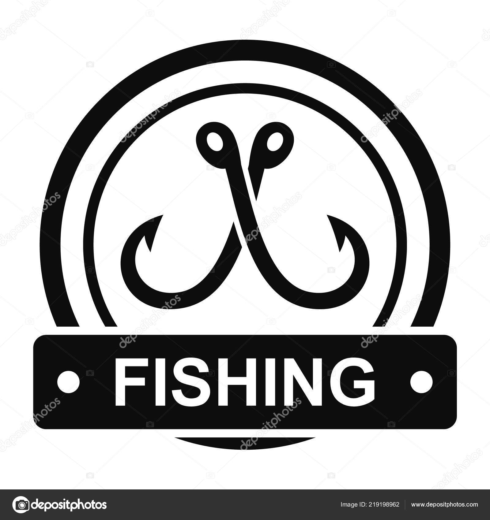 Crossed Fishing Hook Logo Simple Style Stock Vector C Anatolir 219198962