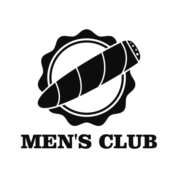 Logo klub pria, gaya sederhana - Stok Vektor