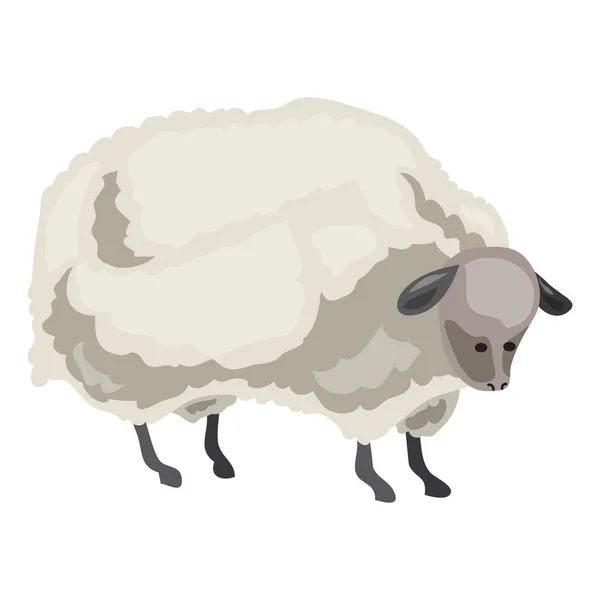 Icona di pecora, stile cartone animato — Vettoriale Stock