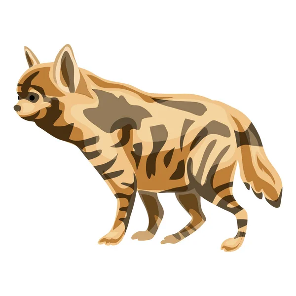 Hyena ikona, kreslený styl — Stockový vektor