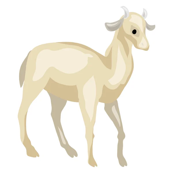 Icono de cabra, estilo de dibujos animados — Vector de stock