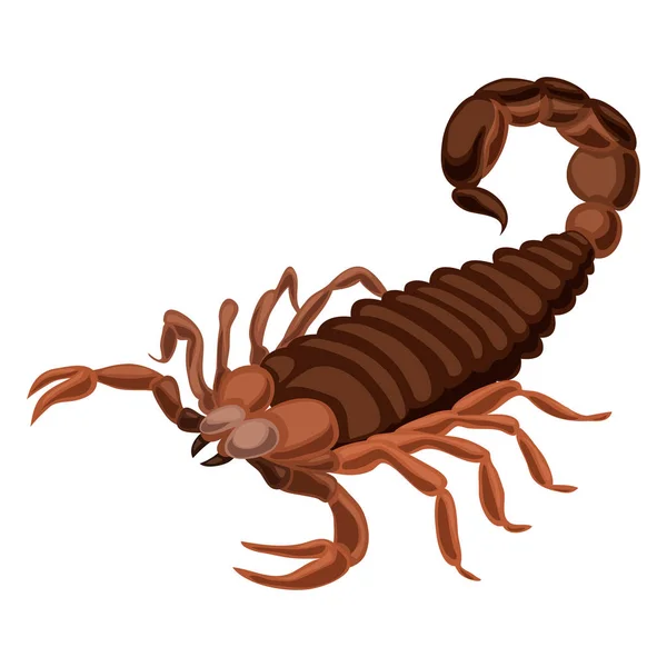 Ikon Scorpion, gaya kartun - Stok Vektor