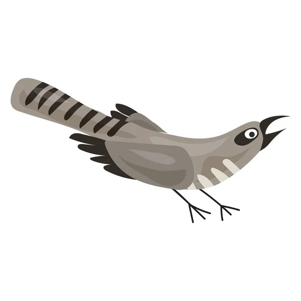 Icono Gris Pájaro Dibujos Animados Icono Vector Pájaro Gris Para — Archivo Imágenes Vectoriales