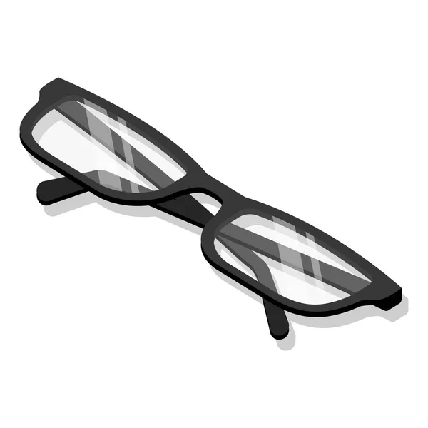 Glasses icon set, isometric style — Stock Vector
