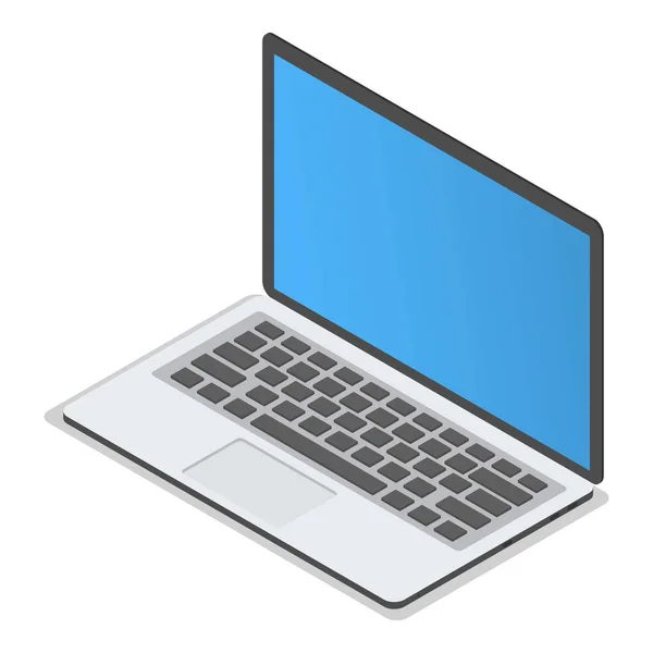 Set di icone per laptop, stile isometrico — Vettoriale Stock