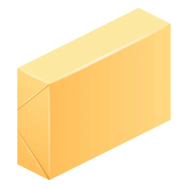 Pack de icono de mantequilla, estilo realista — Archivo Imágenes Vectoriales