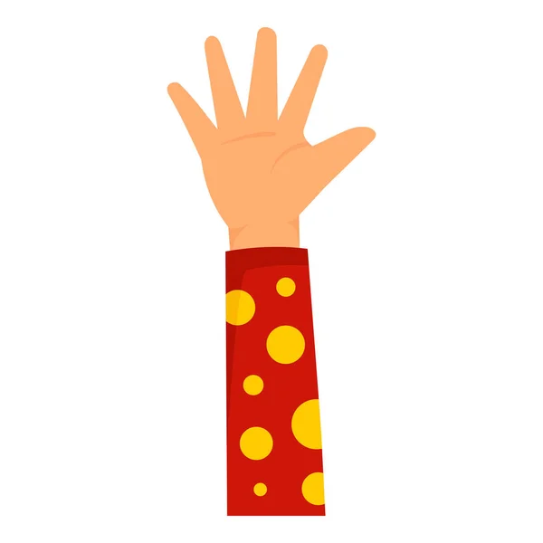 Icône main enfant, style plat — Image vectorielle