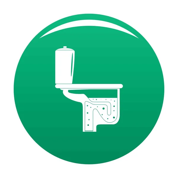 Toilet apparatuur pictogram vector groen — Stockvector