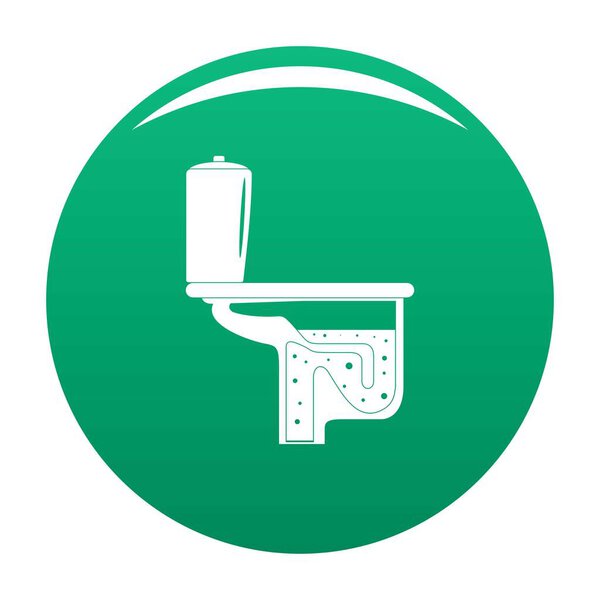Toilet equipment icon vector green