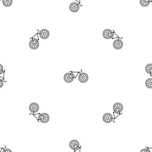 Patrón de bicicleta sin costura vector — Archivo Imágenes Vectoriales
