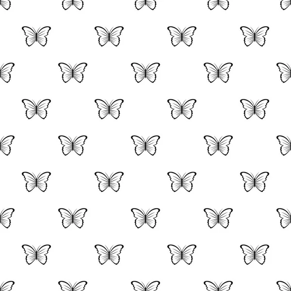 Butterfly in nature pattern seamless vector — Stock Vector