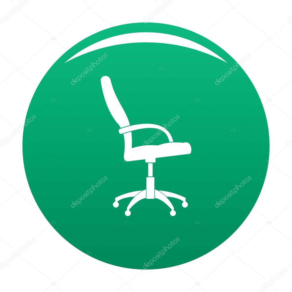 Wheelchair icon vector green