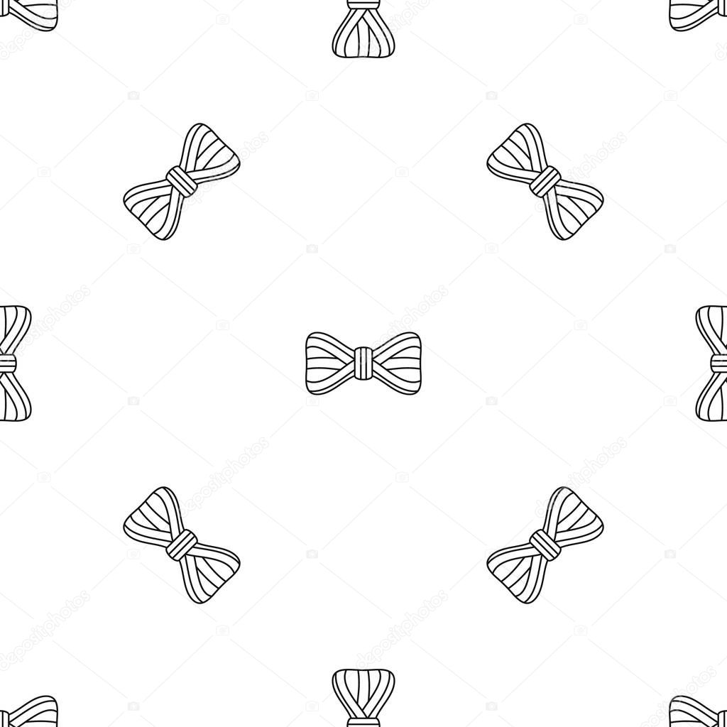 Retro bow tie pattern seamless vector