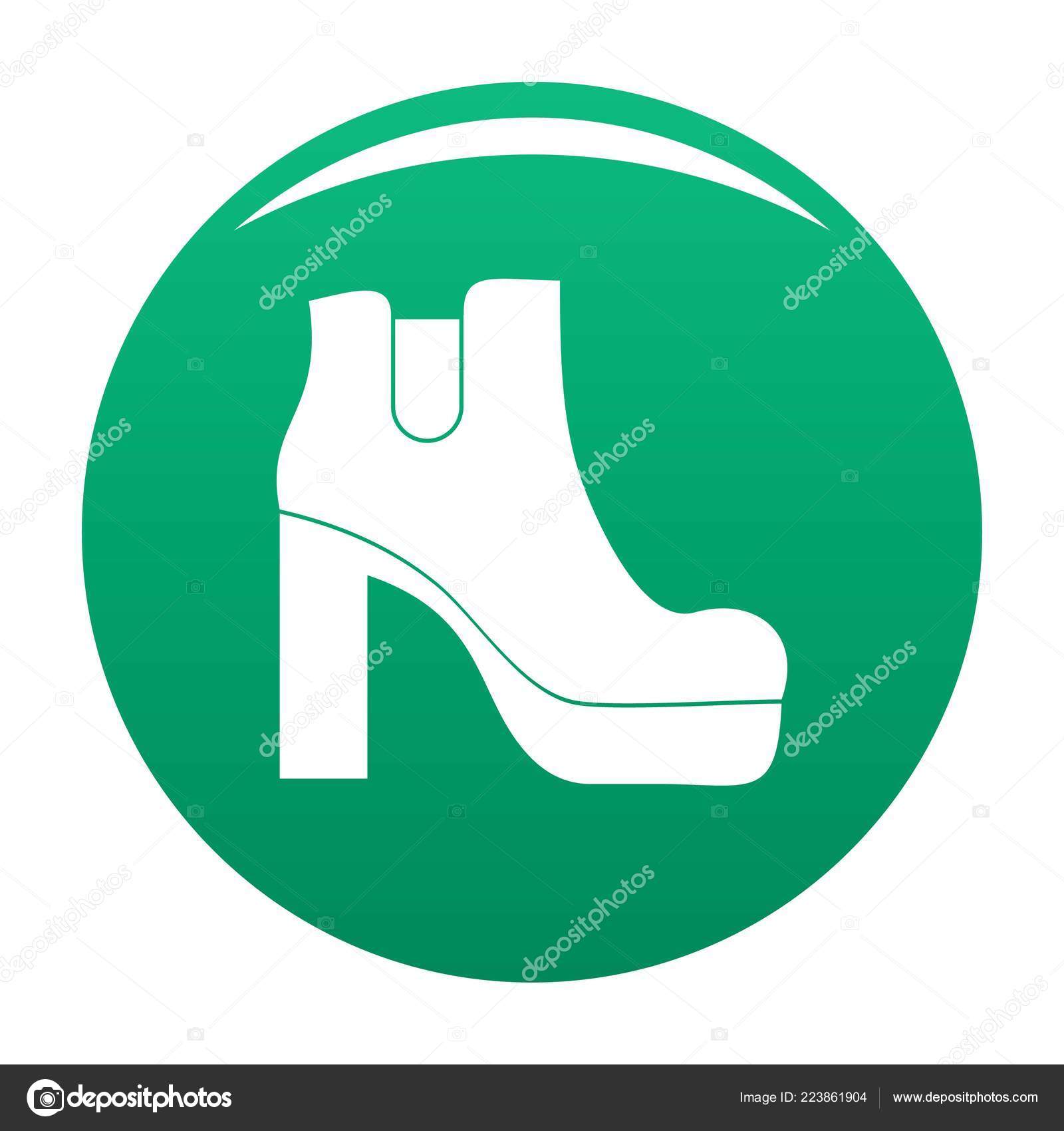 Frau Schuhe Symbol Vektor grün — Stockvektor © anatolir Hausschuhe Symbol Vektor flach — Stockvektor © anatolir