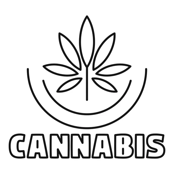 大麻标志, 轮廓样式 — 图库矢量图片