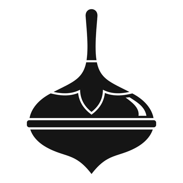 Icona conica dreidel, stile semplice — Vettoriale Stock