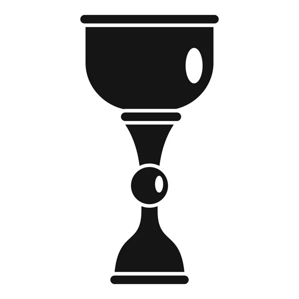 Золотая икона кубка еврея, простой стиль — стоковый вектор