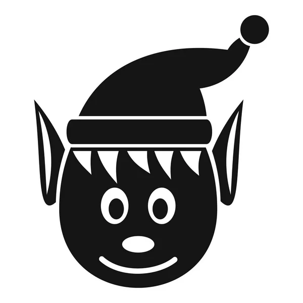 Icono de aleta de cabeza, estilo simple — Vector de stock