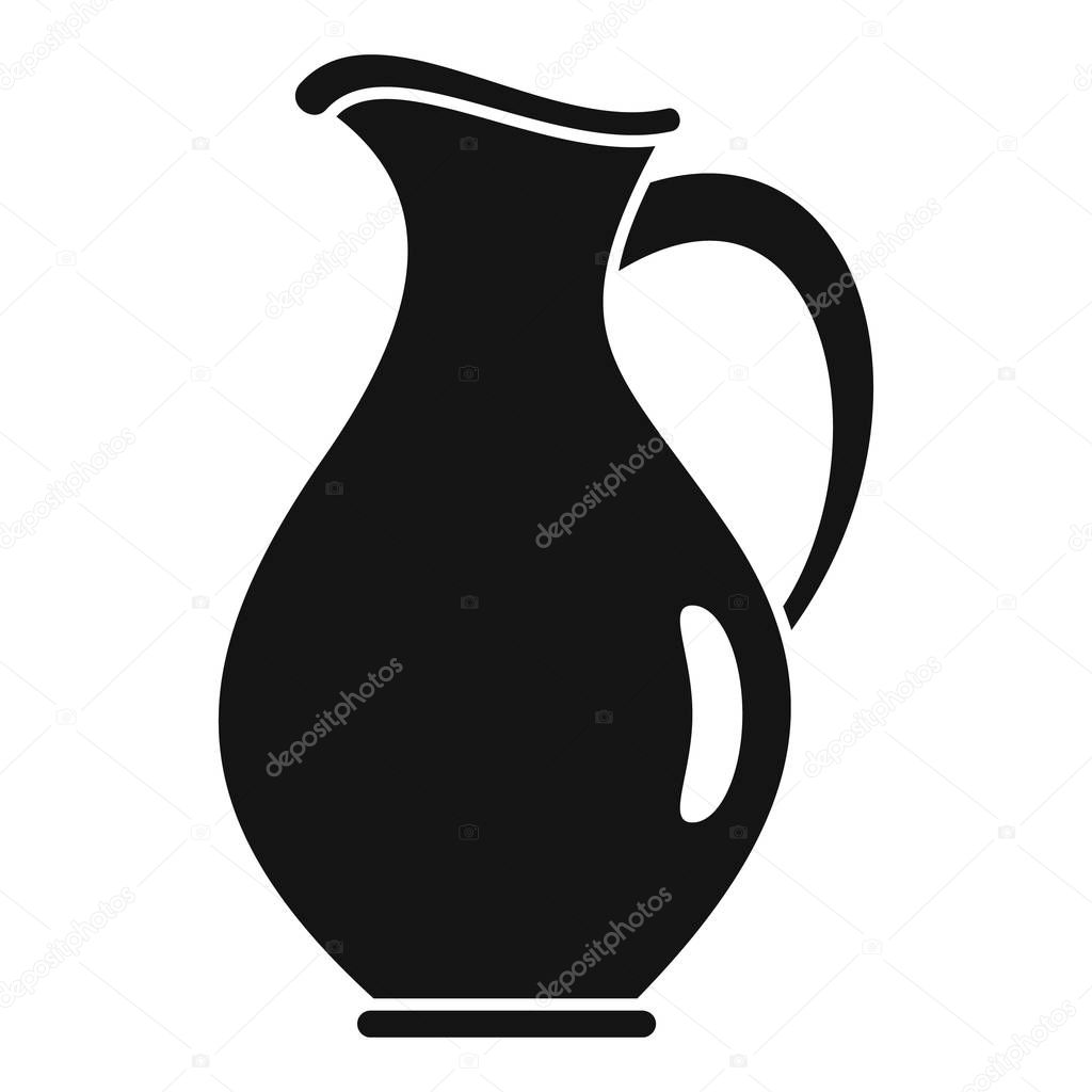 Water jug icon, simple style