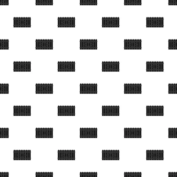 木製ピーク フェンス パターン シームレスなベクトル — ストックベクタ