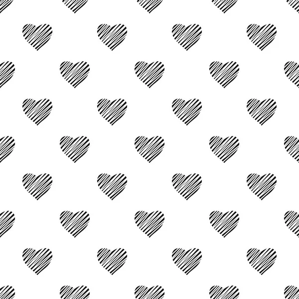 Modèle de coeur ombragé vecteur sans couture — Image vectorielle