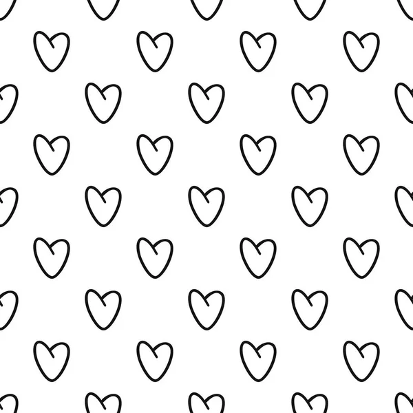 Vecteur sans couture Golden Heart pattern — Image vectorielle