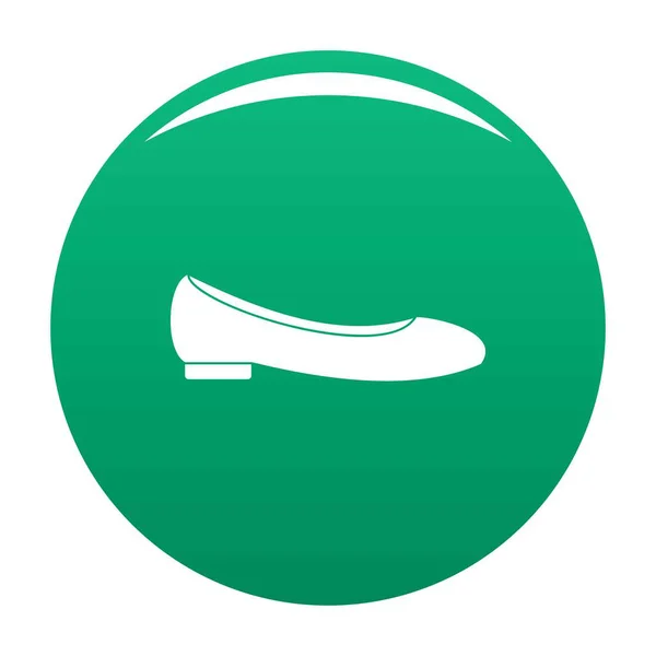 Mujer zapatos icono vector verde — Archivo Imágenes Vectoriales