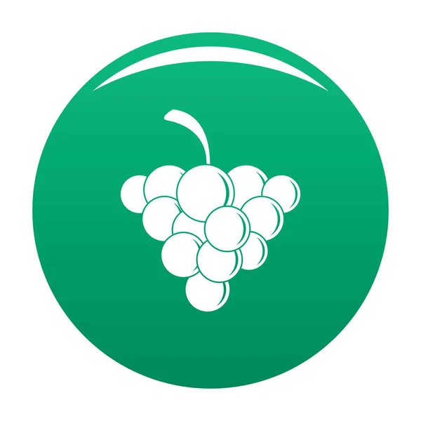 Ícone de uva suave vetor verde —  Vetores de Stock